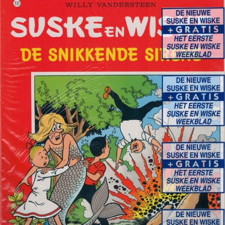 237 - Suske en Wiske - De snikkende sirene (1eDruk met het eerste Suske en Wiske Weekblad)