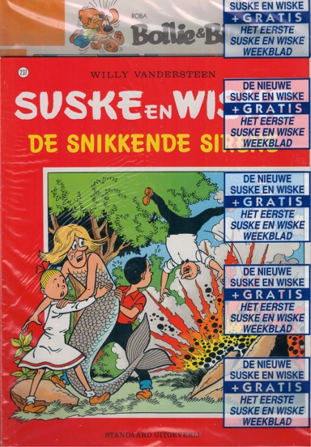237 - Suske en Wiske - De snikkende sirene (1eDruk met het eerste Suske en Wiske Weekblad)