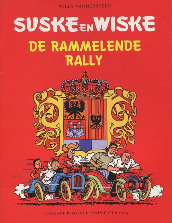 Suske en Wiske - De rammelende rally - 1998 - rode cover - Toerisme Antwerpen