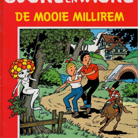 204 - Suske en Wiske - De mooie millirem - streep in de kaft