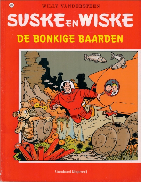 206 - Suske en Wiske - De bonkige baarden - rode kaft