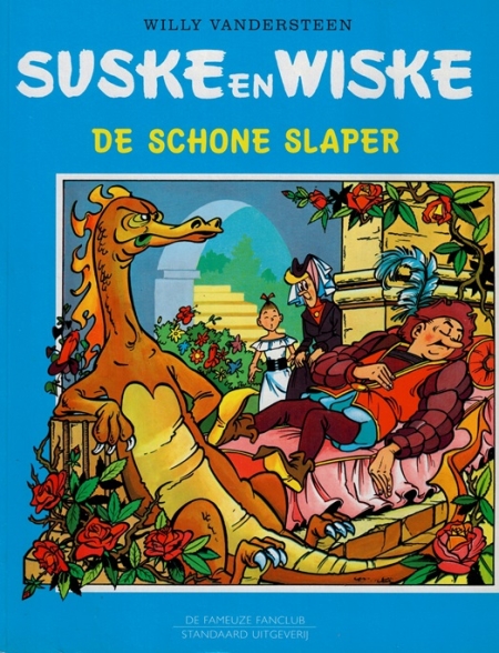 Suske en Wiske - De schone slaper - april 2000 - De fameuze fanclub - Blauwe cover - 12,5 jarig jubileum