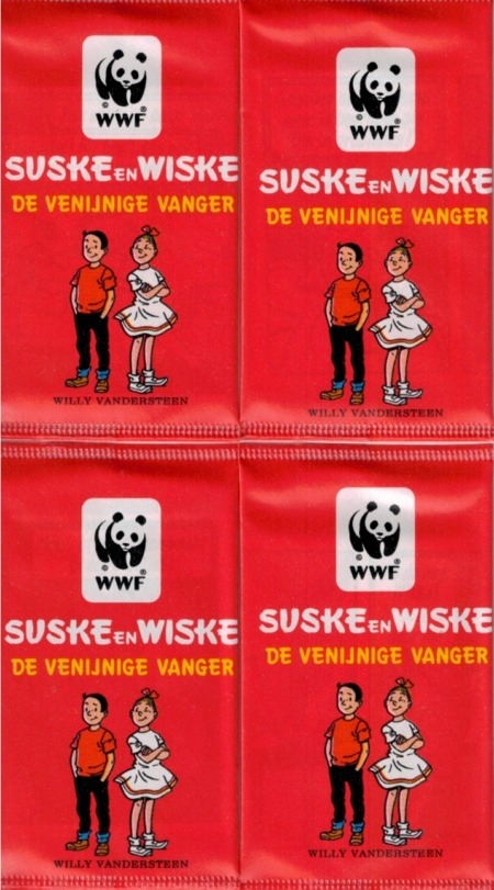 Suske en Wiske WWF stickers De venijnige vanger