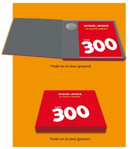 Suske en Wiske - Het machtige monument (300) in luxe doos open en dicht